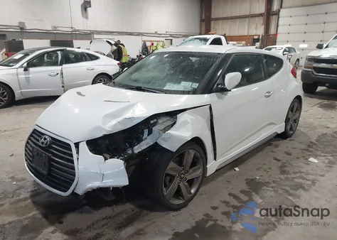 2013 Hyundai Veloster Turbo W/Black из США, поврежденный, VIN KMHTC6AE3DU145724